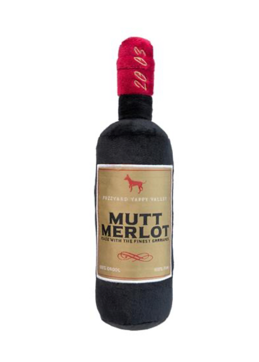 Mutt Merlot Plush Dog Toy