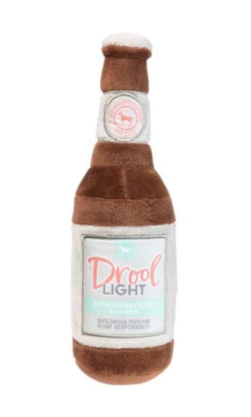 Drool Light Plush Dog Toy.