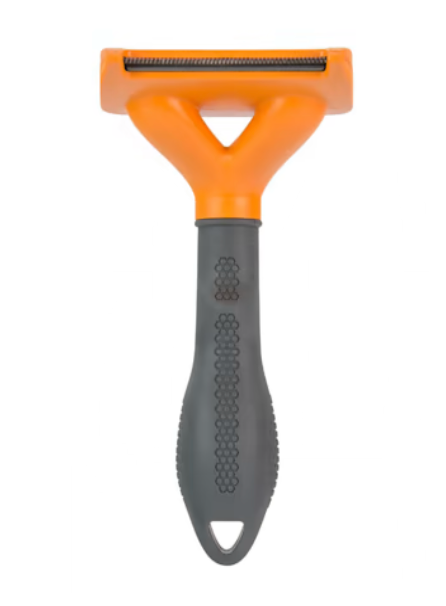 FURminator Long Hair deShedding Tool for Medium Dogs.