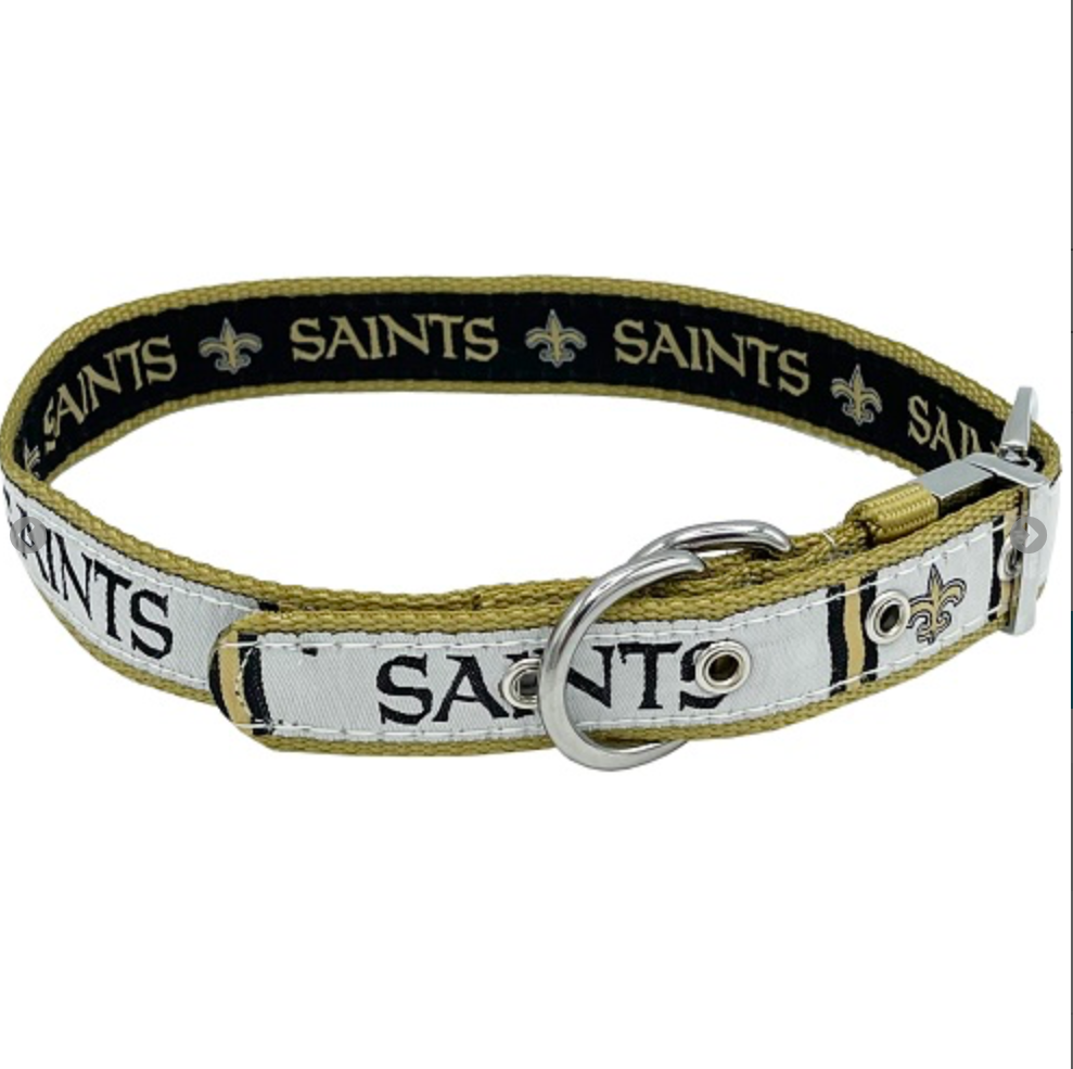 New Orleans Saints Reversible Pet Collar
