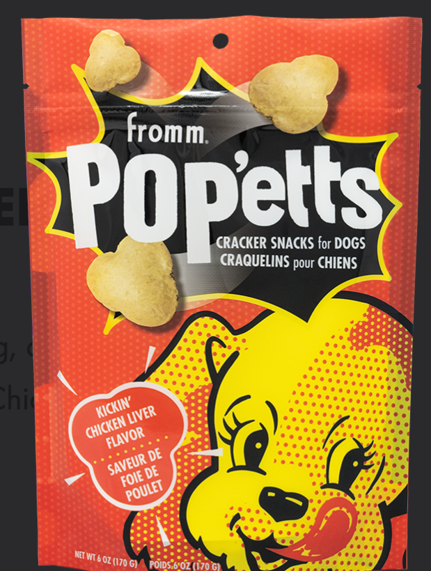 Fromm Poppets Dog Treats -KICKIN' CHICKEN LIVER FLAVOR