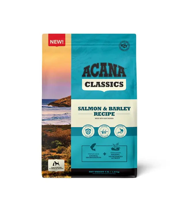 ACANA Classics Salmon & Barley Recipe Dog Food 4lb Petcetera NOLA