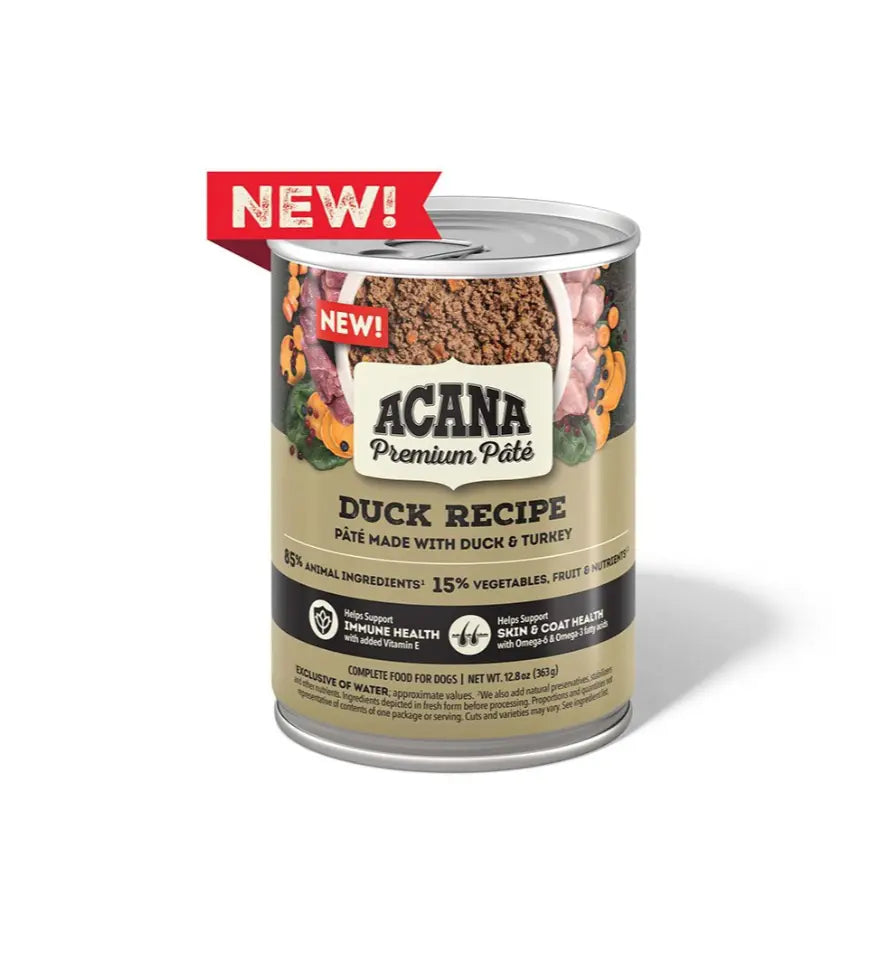 ACANA Premium Pate Wet Dog Food Duck Recipe in Bone Broth, 12.8oz Petcetera NOLA