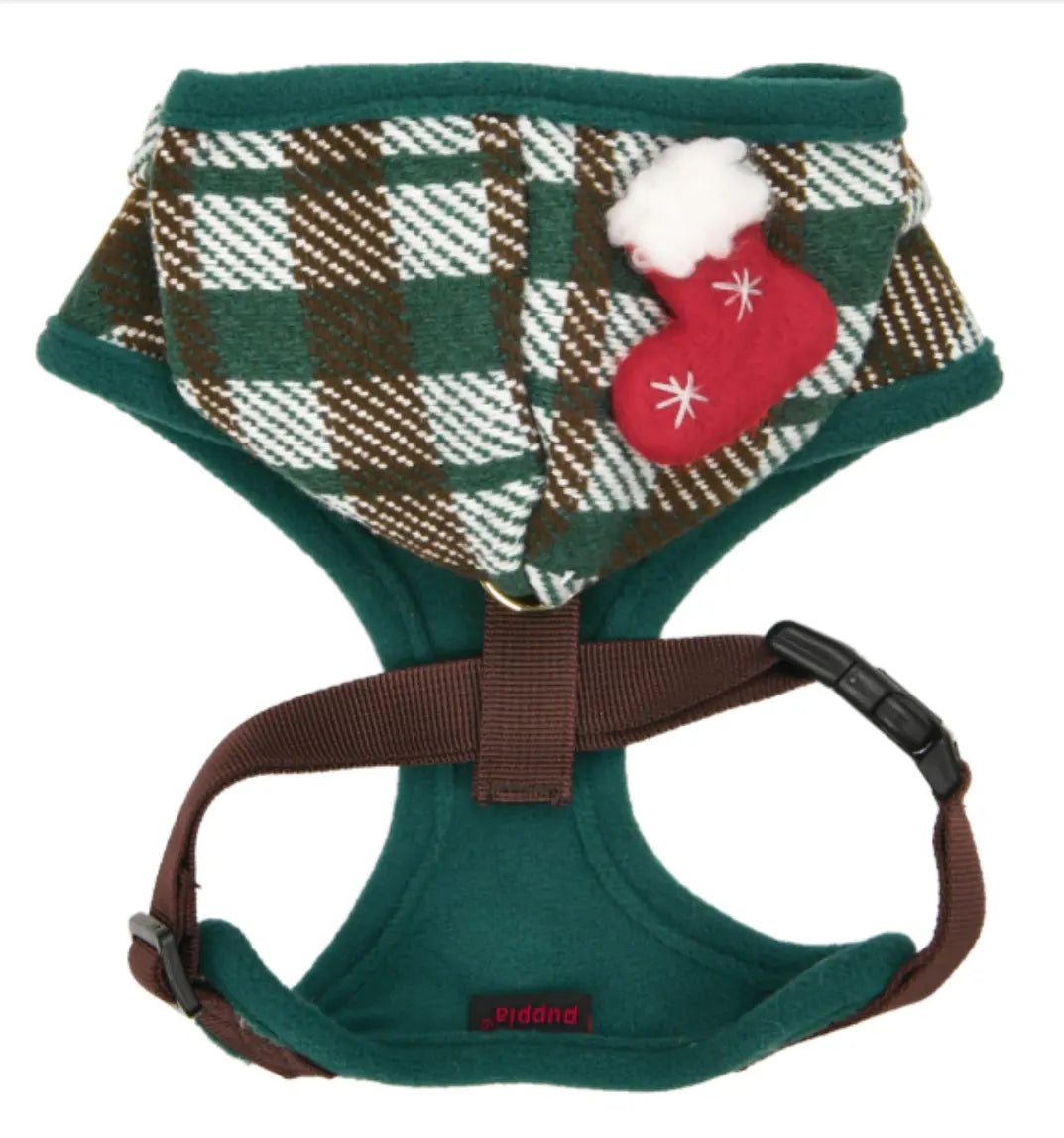 Festive Pet Harness A (Green) Puppia International
