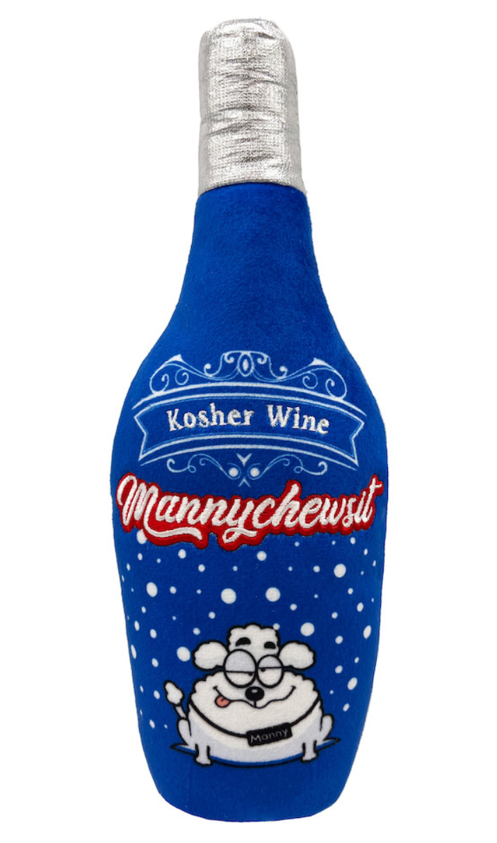 Mannychewsit Wine Dog Toy (Double Sided)