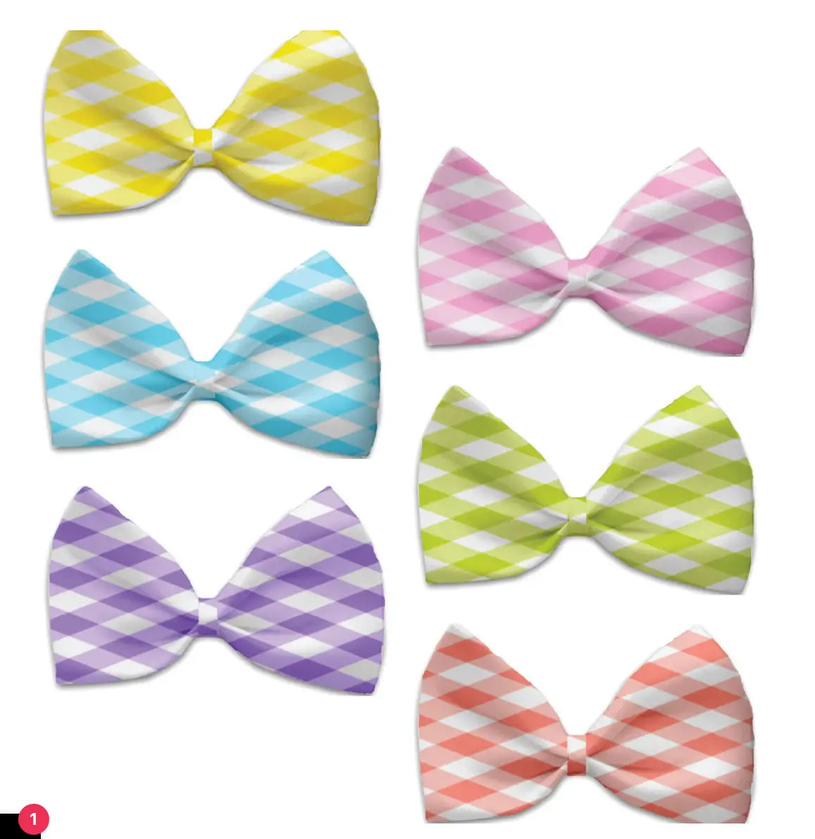 Pet, Dog and Cat Bow Ties, "Plaids Group" Mirage Pet Products