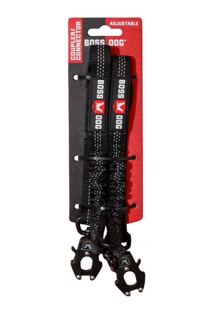 Boss Dog Tactical Adjustable Dual Coupler w/Bungee Central Pet