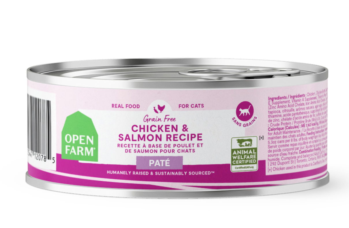 OPEN FARM CHICKEN & SALMON PATE CAT 5.3 OZ