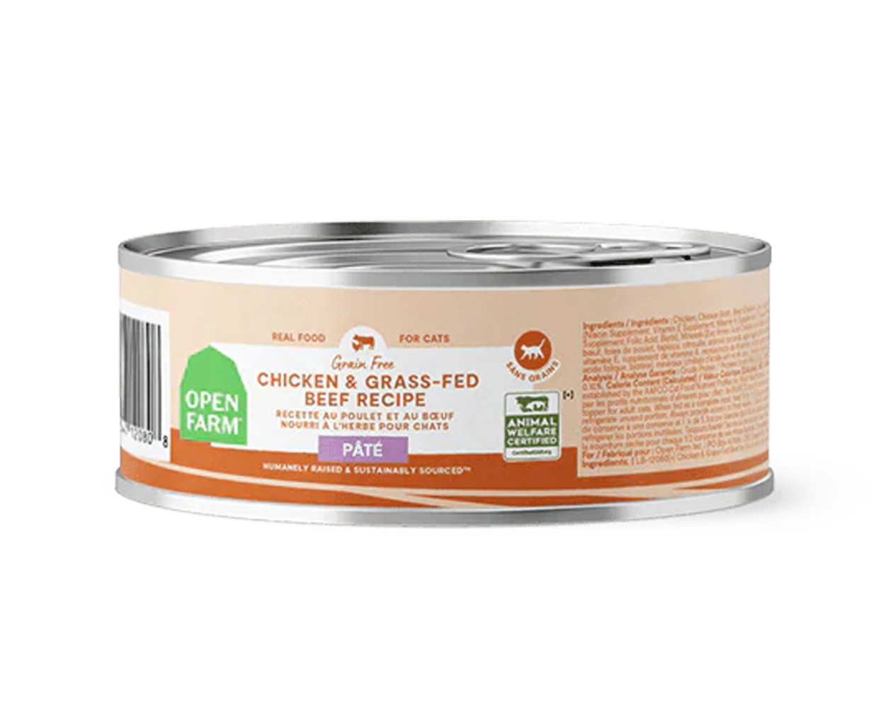 OPEN FARM CHICKEN & BEEF PATE CAT 2.8 OZ