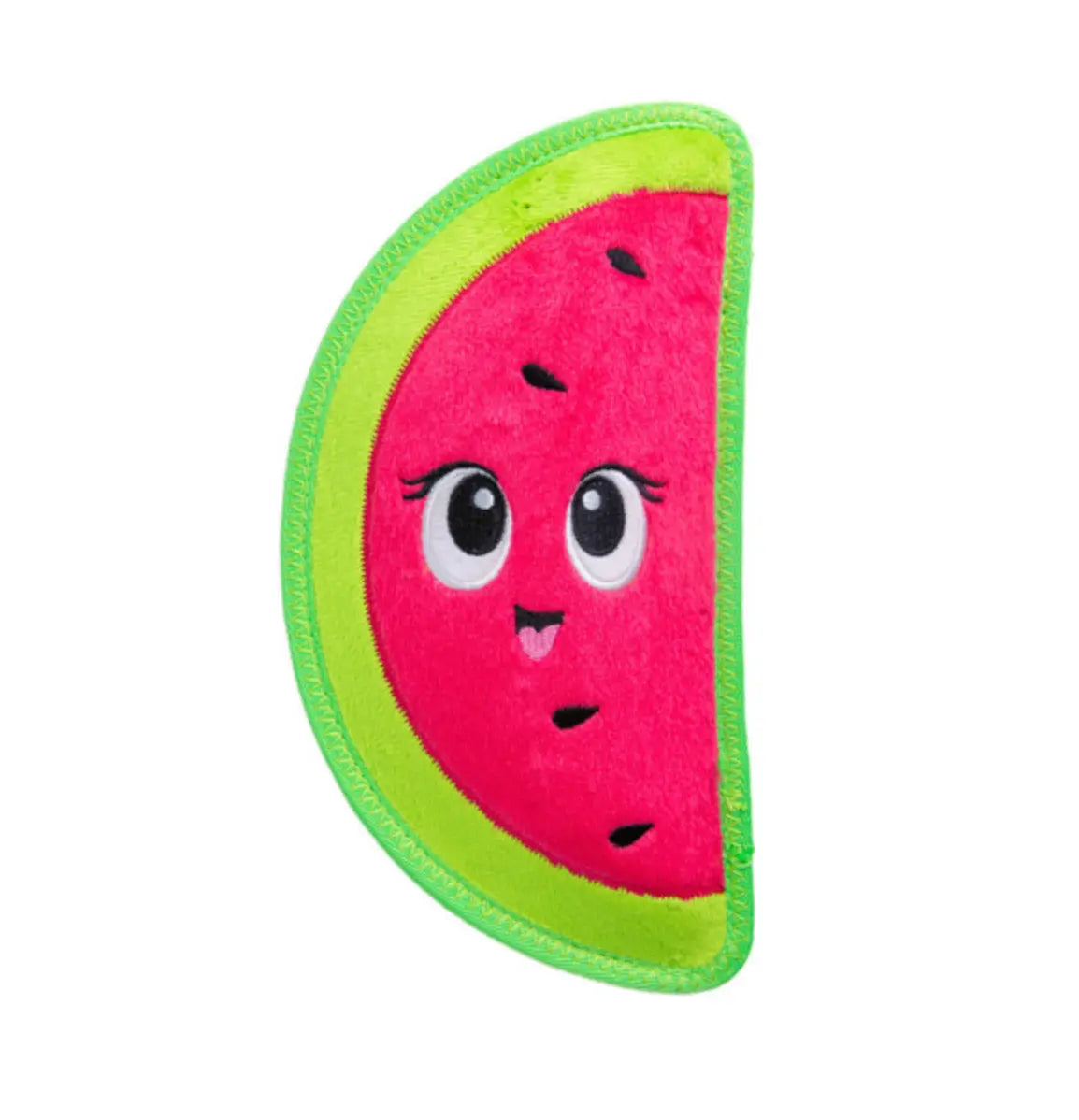 Tough Skinz Durable Dog Toy with Two Tough Layers, Watermelon, Red, Medium Outward Hound