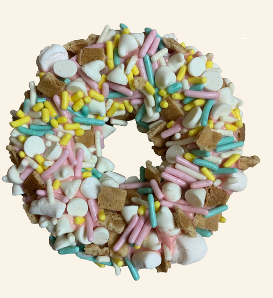 Gourmet Donut, SPRING/SUMMER Sherbert Cookie Crumble Donut Dog Treat