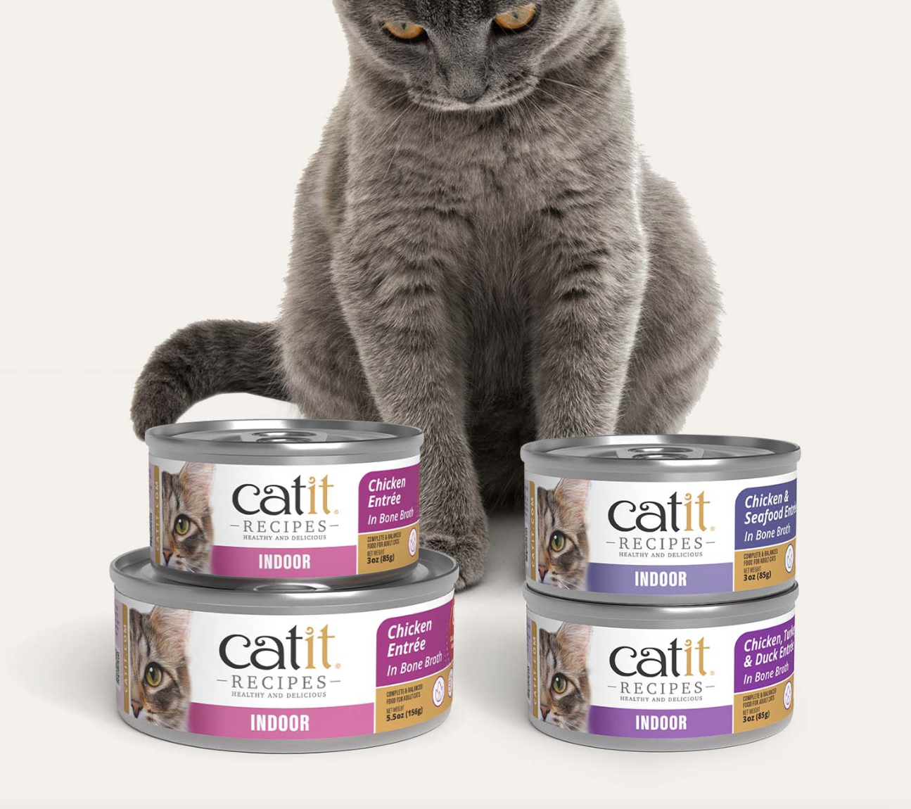 Catit Tasty chicken and seafood delight for indoor cats
