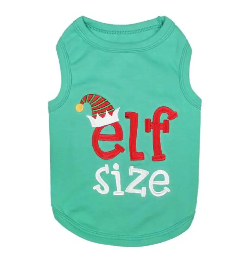 Elf Size Dog T-Shirt Parisian Pet