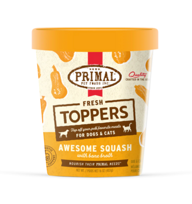 Primal Frozen Fresh Topper Awesome Squash 32 oz cat & Dog Food
