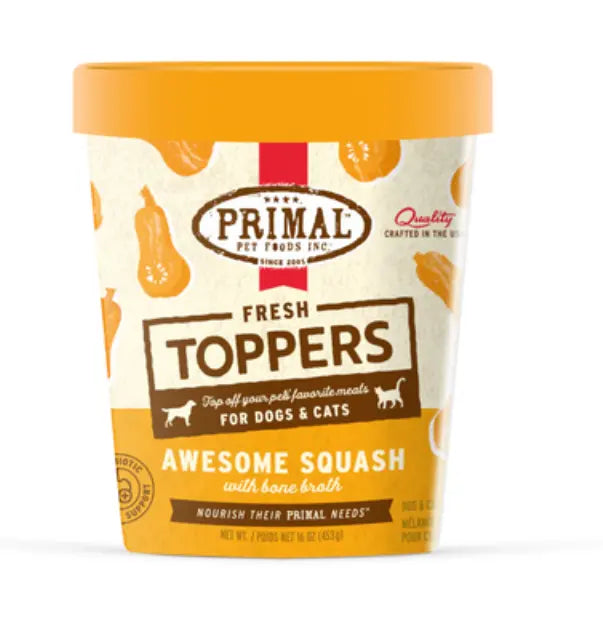 Primal Frozen Fresh Topper Awesome Squash 16 oz Phillips Pets