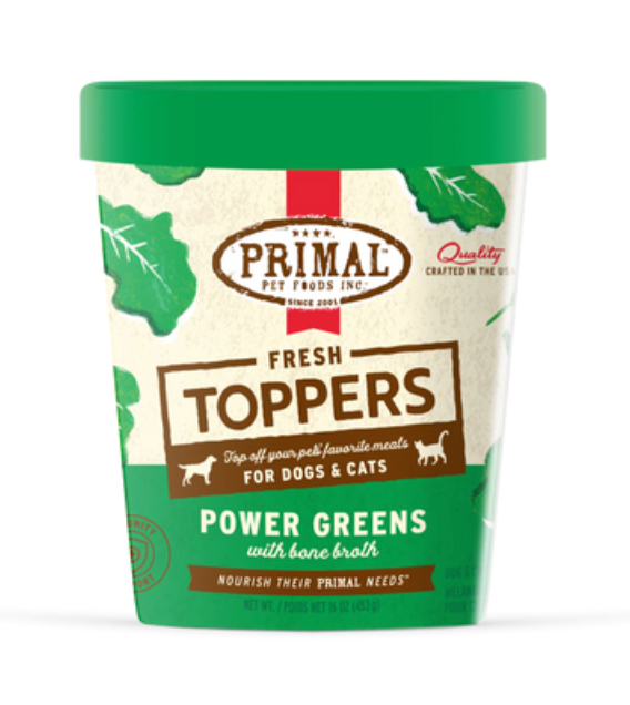 Primal Frozen Fresh Topper Power Greens 32 oz