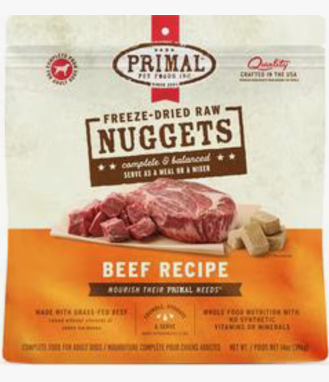 Primal Frozen Canine Beef Formula Patties 6 lb