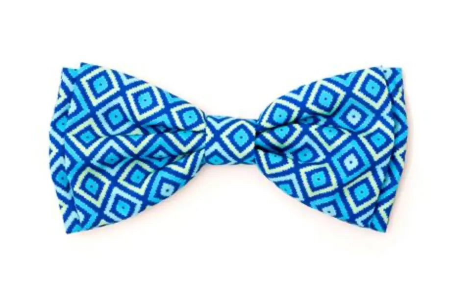 Graphic Diamond Bow Tie The Worthy Dog