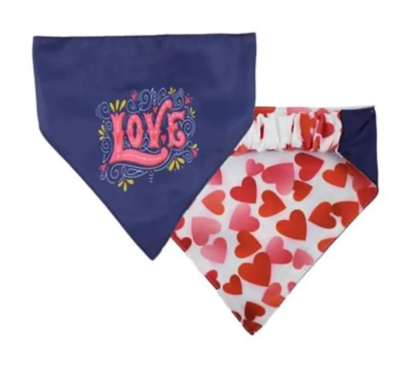 Scattered Hearts - Love Pet Bandana Barkers Bowtique