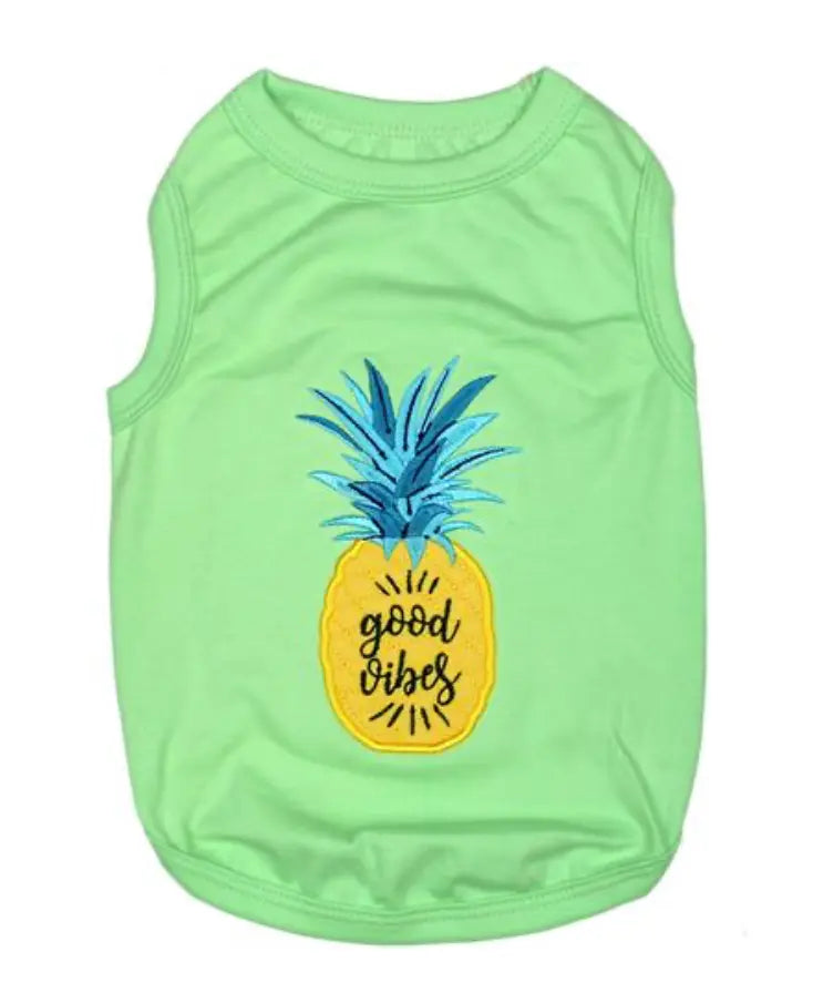 Pineapple Dog T-Shirt Parisian Pet