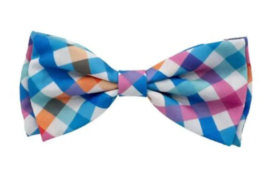 Blue/Green Check Bow Tie Huxley & Kent LLC