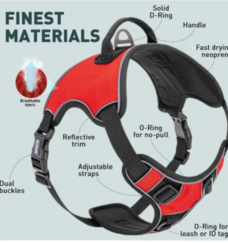 Co-Pilot Adjustable No Pull Dog Harness with Handle Dog Line