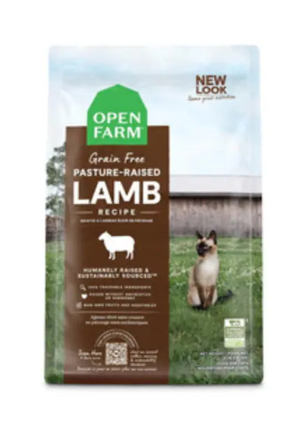 OPEN FARM GRAIN-FREE LAMB KIBBLE CAT 4 LB.