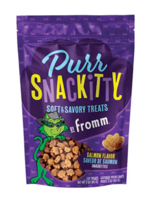 FROMM PURRSNACKITTY SALMON SOFT TREATS CAT 3 OZ