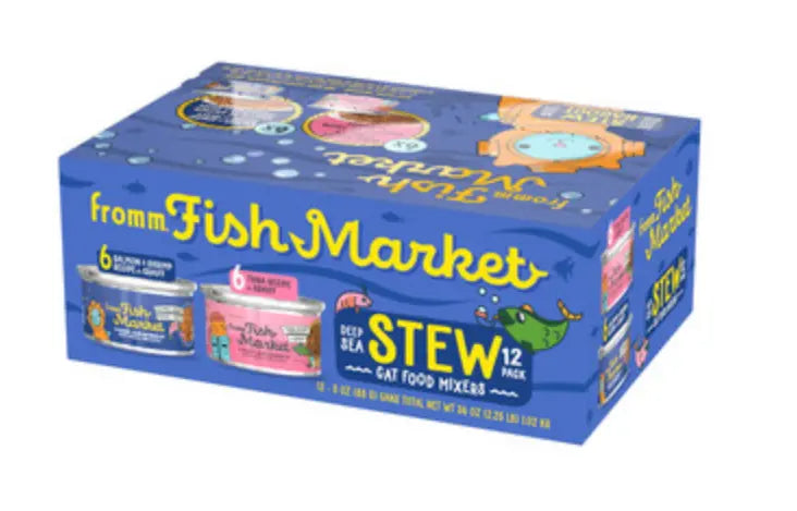 FROMM FISH MARKET DEEP SEA (TUNA + SALMON & SHRIMP) STEW MIXERS CAT 12/3 OZ