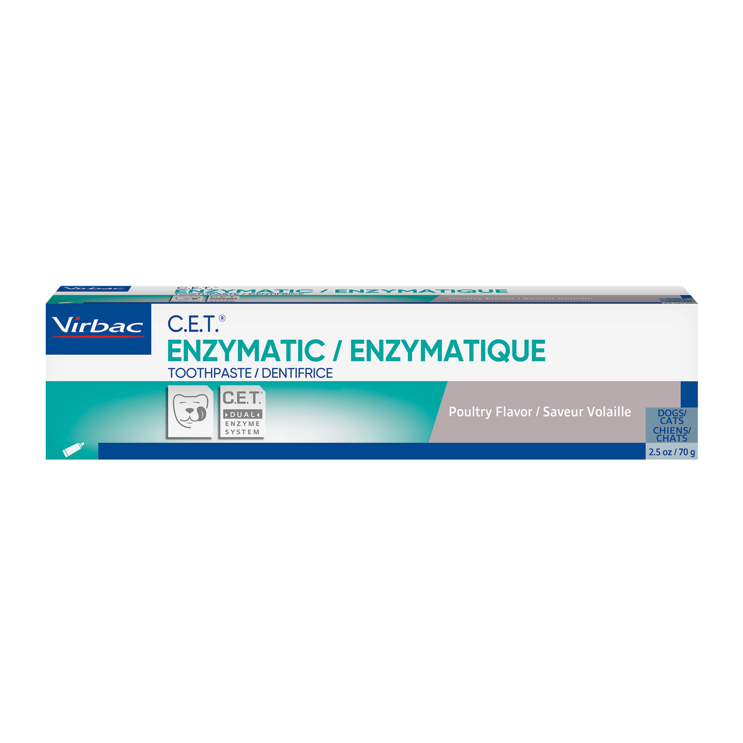 Virbac C.E.T. Poultry Enzymatic Toothpaste for Dogs & Cats.