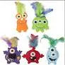 Monsters w/ Catnips Cat Toy 6" Multipet