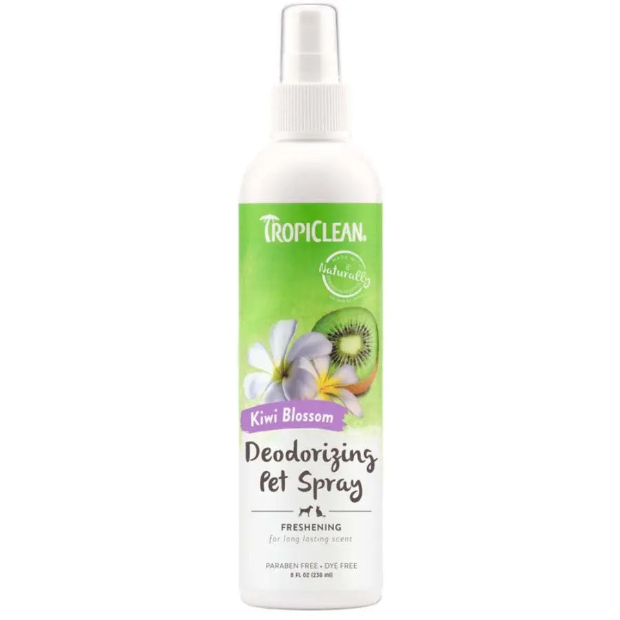 TropiClean Kiwi Blossom Deodorizing Spray for Dogs 1ea/8 fl oz Central Pet