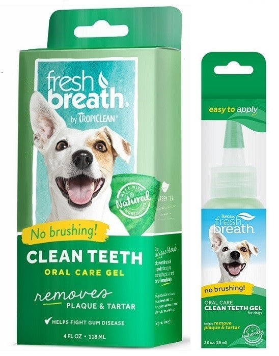 Fresh Breath by TropiClean No Brushing Dental Oral Care Gel for Dogs Petcetera NOLA