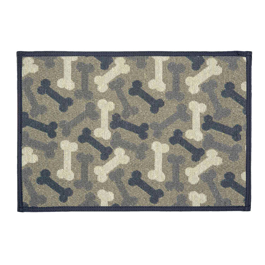 Loving Pets Bella Fashion Mats Bones, Denim,