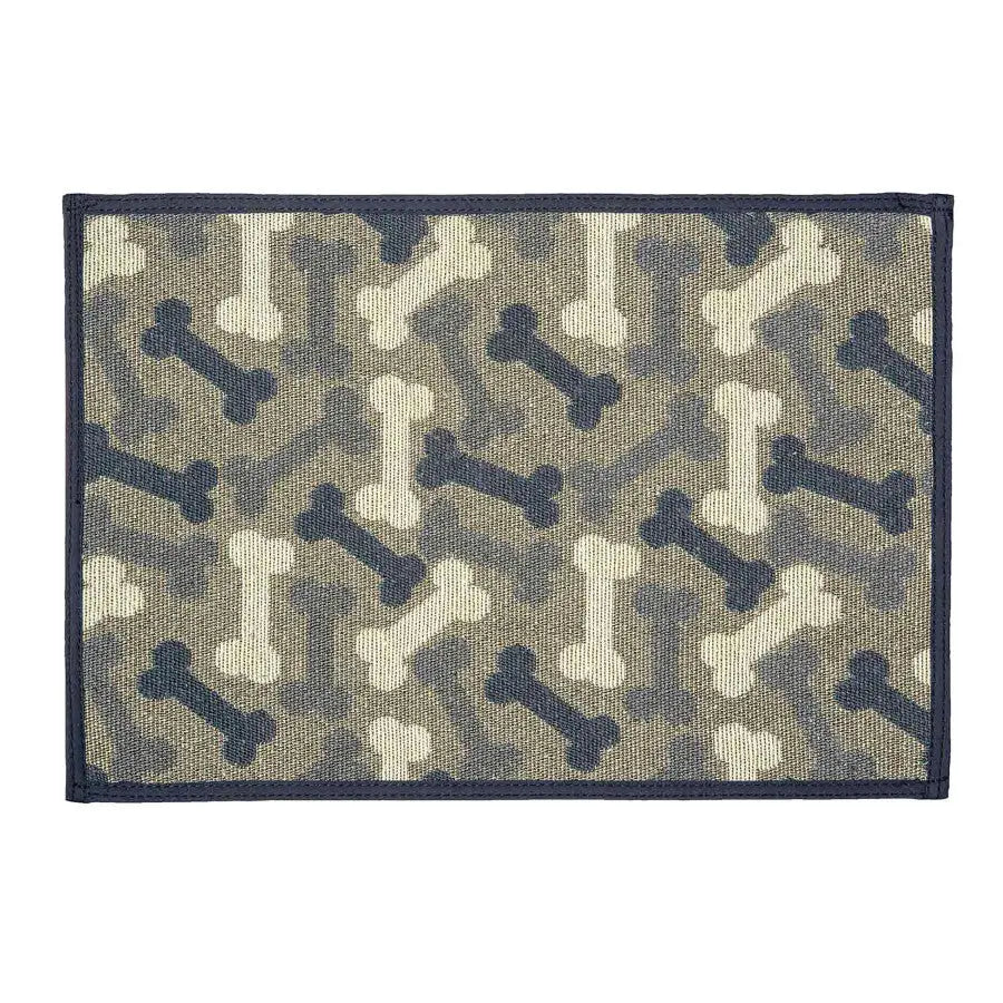 Loving Pets Bella Fashion Mats Bones, Denim, Petrageous Designs