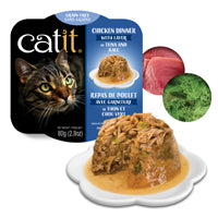 Catit Chicken Cat food Dinner with Tuna & Kale - 80 g (2.8 oz)