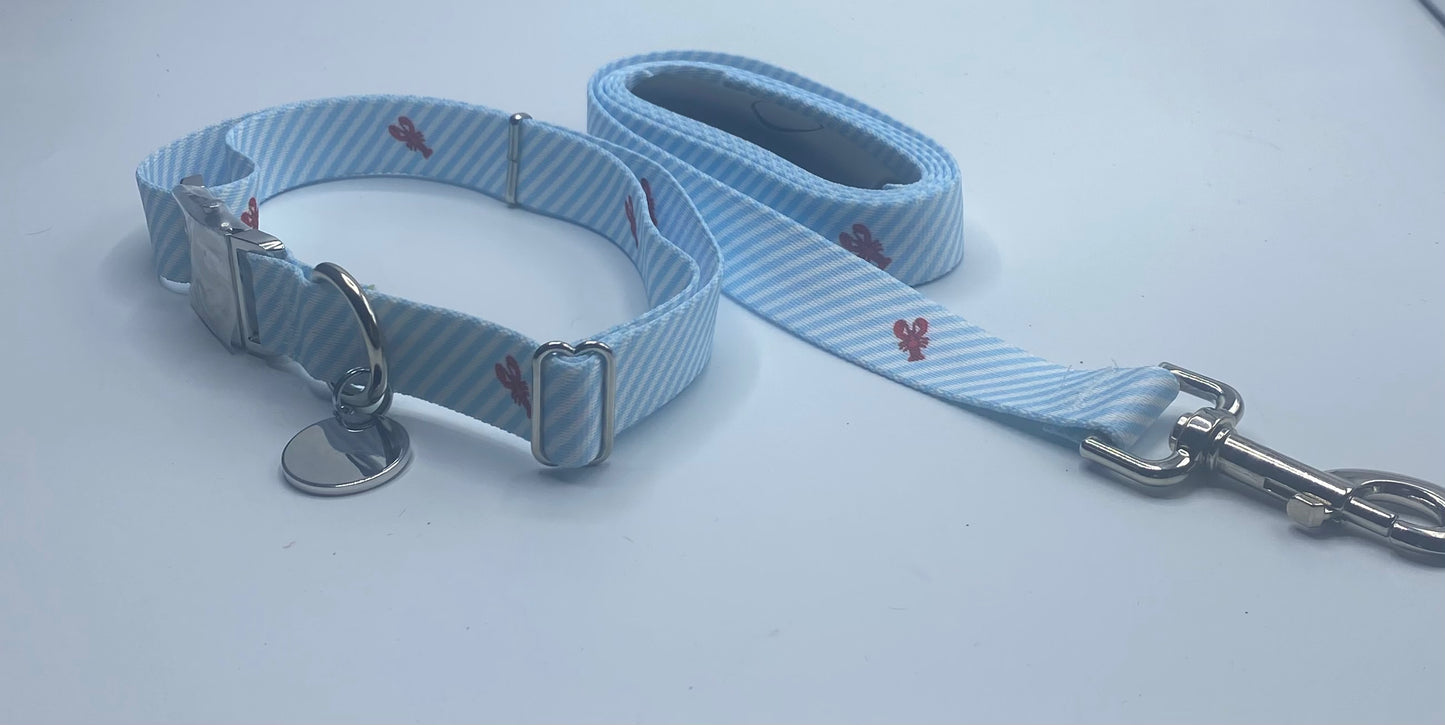 Seersucker Blue w/ Crawfish Southern Dawg Collection