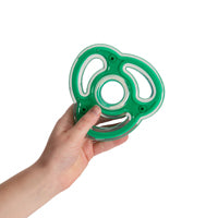 Zeus Duo Ninja Star, (5in), Green, Mint Dog Toy.