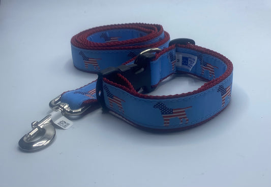 American Pup Dog Collar & Lead.