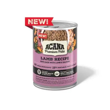 ACANA Premium Pate Wet Dog Food Lamb Recipe in Bone Broth, 12.8oz Petcetera NOLA