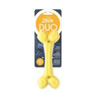 Zeus Duo Bone, (7in), Yellow, Coconut Dog Toy