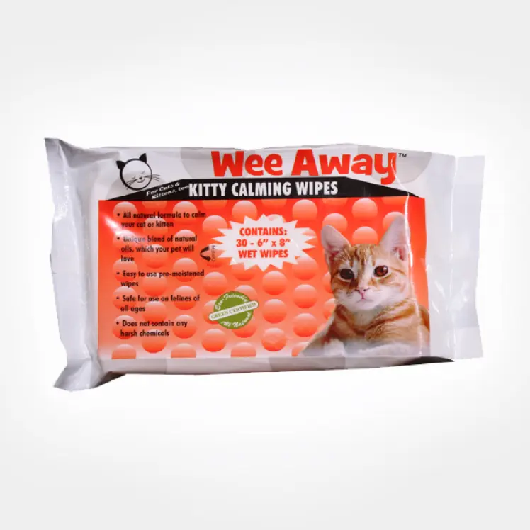 Kitty Calming Wipes.
