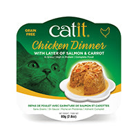 Catit Chicken Cat food Dinner with Salmon & Carrots - 80 g (2.8 oz)