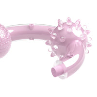 Zeus Duo Tri-Ring, (6in) Lilac, Coconut Dog Toy
