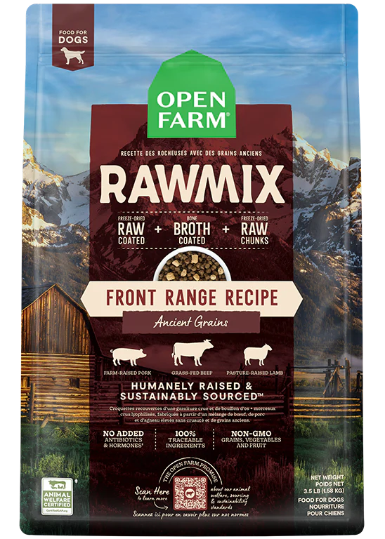 Front Range Ancient Grains RawMix for Dogs 20 Lb (Not stocked in store).