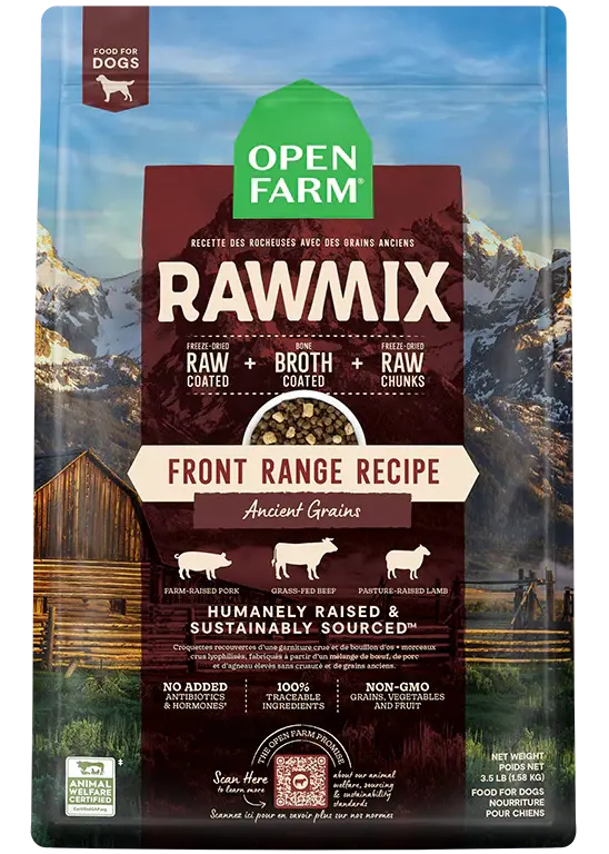 Front Range Ancient Grains RawMix for Dogs 20 Lb (Not stocked in store).