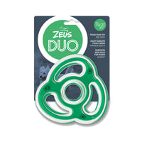 Zeus Duo Ninja Star, (5in), Green, Mint Dog Toy