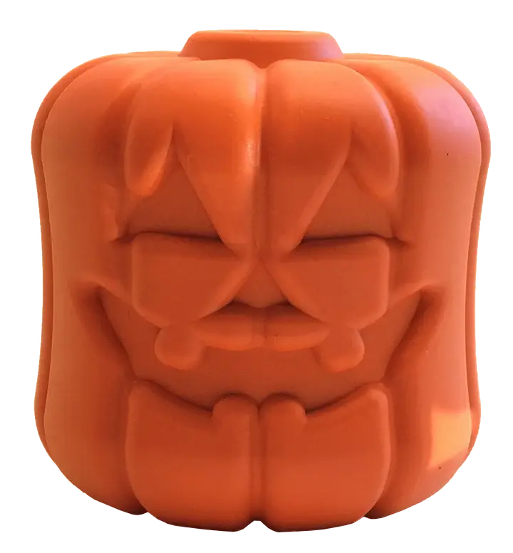 Jack O' Lantern Dispenser Durable Rubber Dog Toy Central Pet