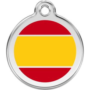 Spanish Flag Pet ID Dog Tags