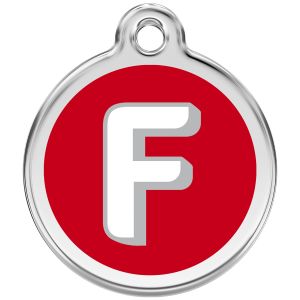 Alphabet Tag Letter F Pet ID.